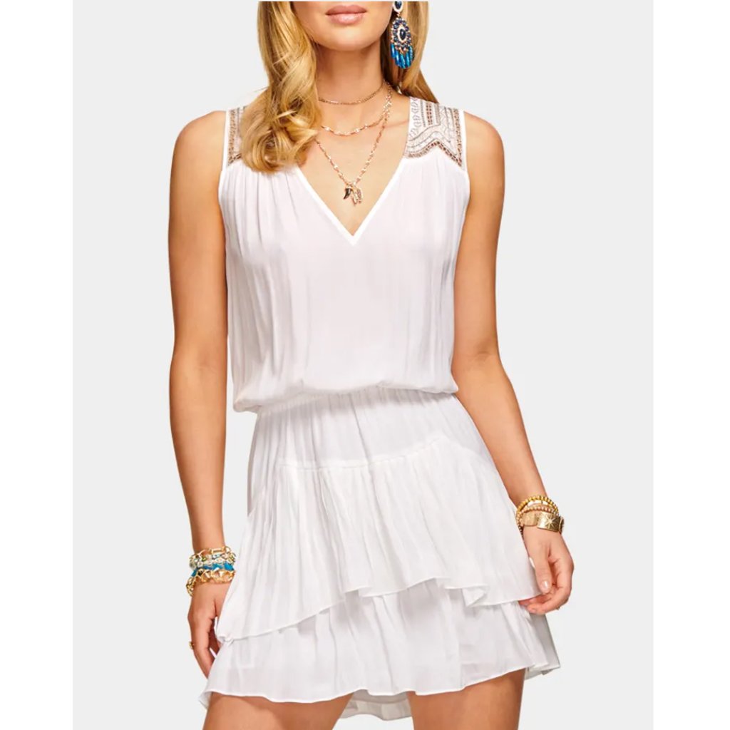 Ramy Brook Lucca Embroidered Mini Dress